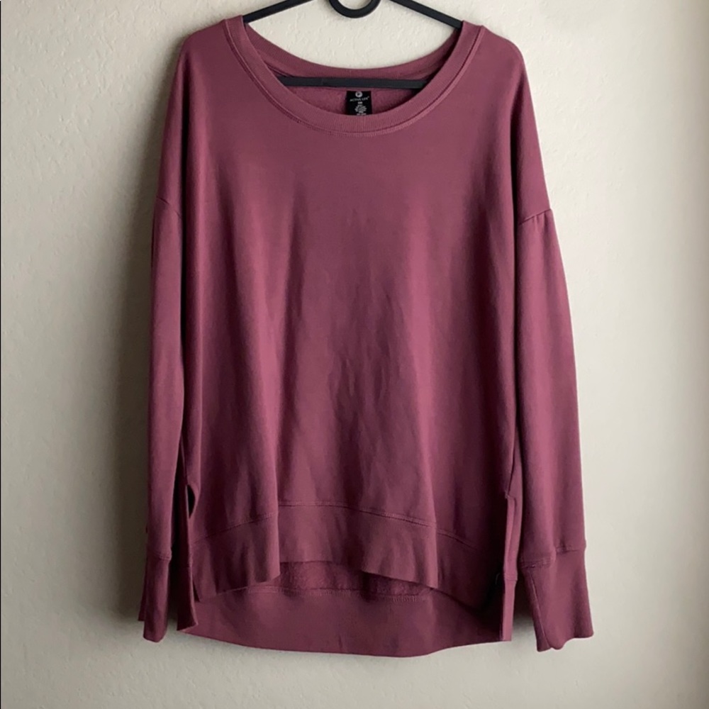 Oversized burgundy sweater